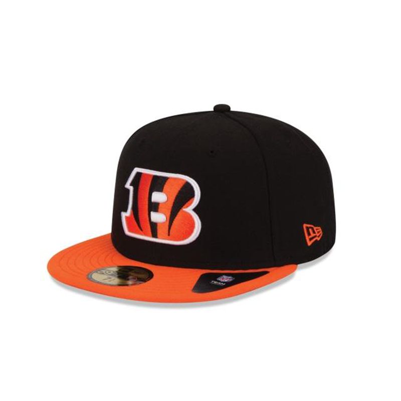 NFL Cincinnati Bengals 59Fifty Fitted (HSY5314) - Black New Era Caps